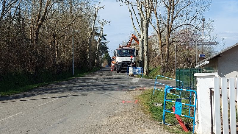 Travaux route d'Eauze : fermeture d'une portion de la route