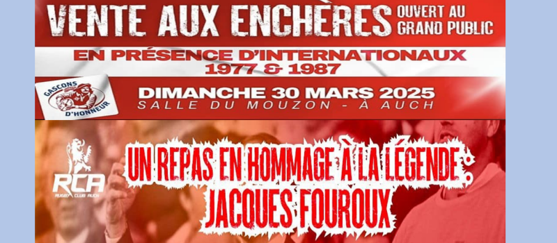 La fête pour Jacques Fouroux.