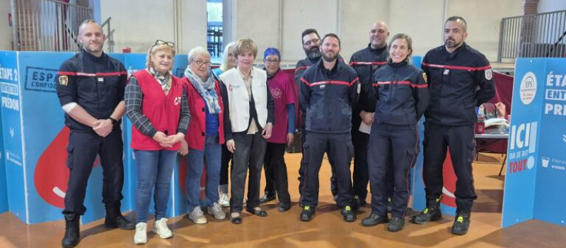 Quand les pompiers donnent leur sang !