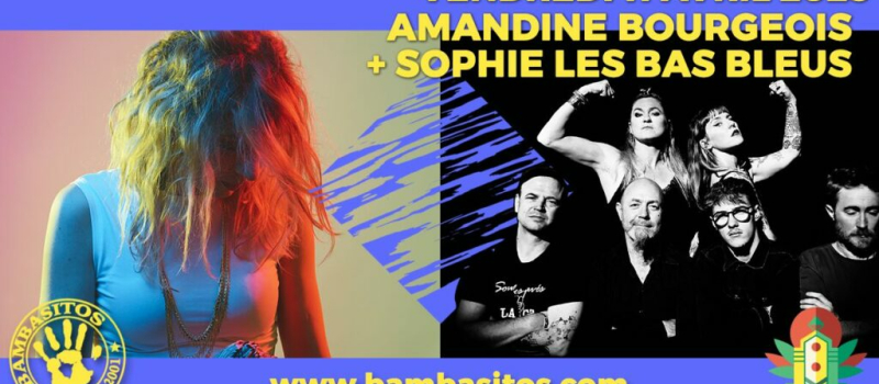 Le 11 avril, concert avec Amandine Bourgeois et Sophie les Bas Bleus