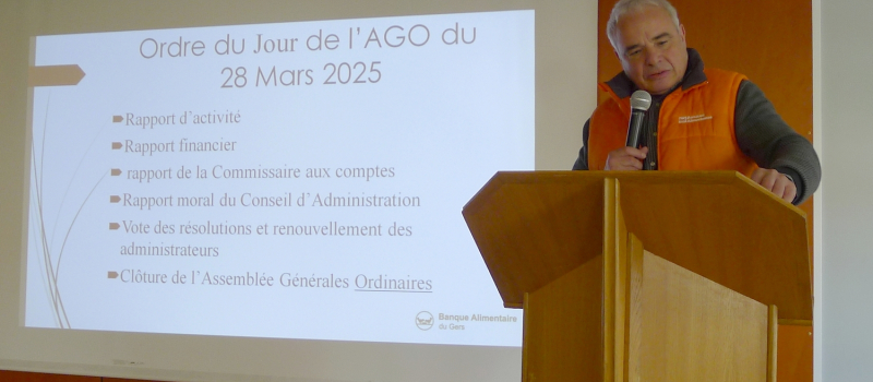 Salle pleine pour l'Assemblée Générale de la Banque Alimentaire.