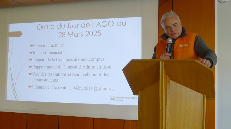 Salle pleine pour l'Assemblée Générale de la Banque Alimentaire.