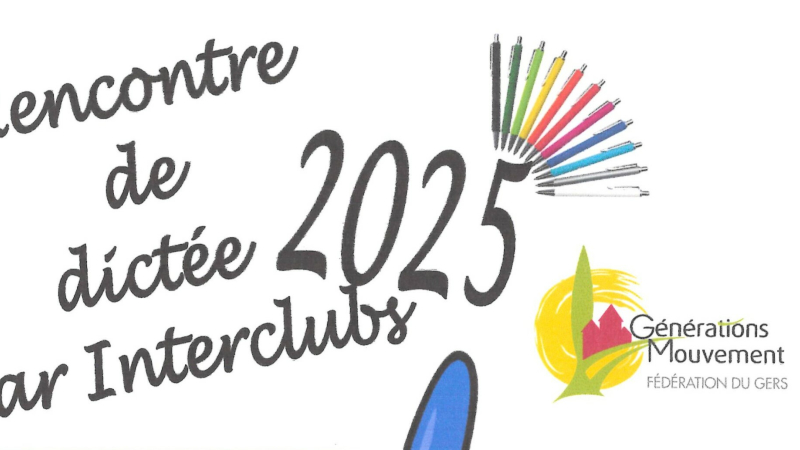 Dictée intergénérationnelle de Générations Mouvement