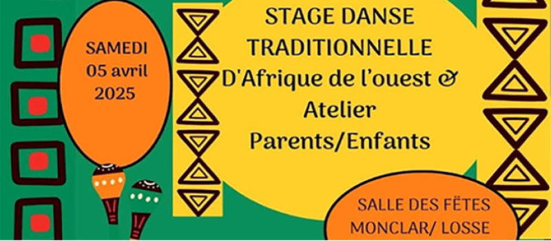 Stage de danse traditionnel d'Afrique
