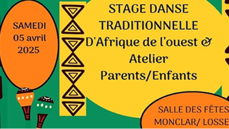 Stage de danse traditionnel d'Afrique