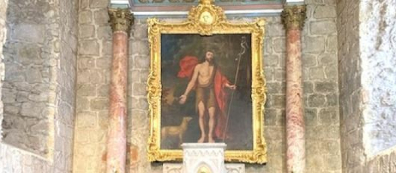 Le tableau de Saint Jean-Baptiste est de retour après sa restauration