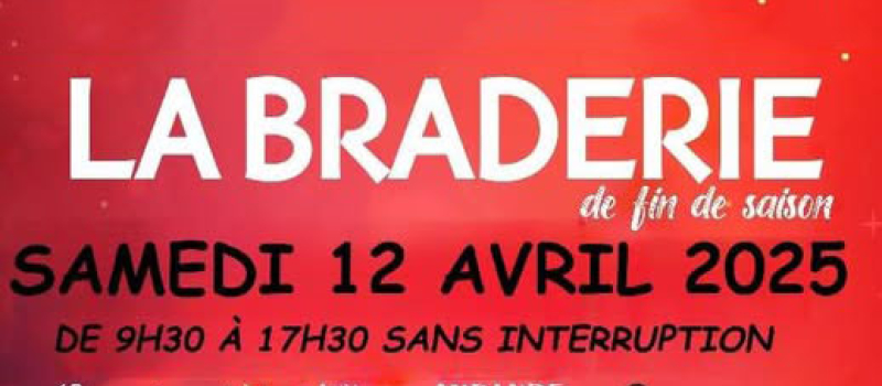 La braderie de la Croix Rouge