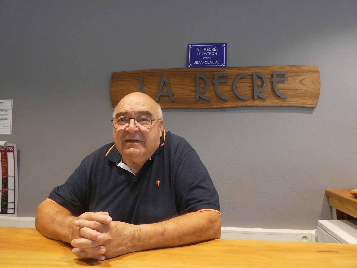 Jean-Claude," le patron" de la Récré
