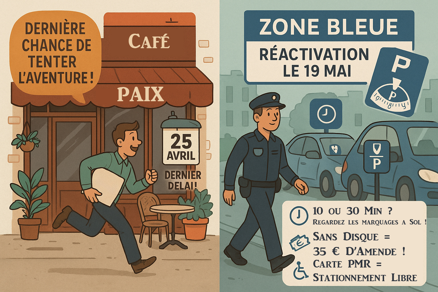 Dernier jour pour candidater au projet "Ça se tente !" et rappel sur la zone bleue