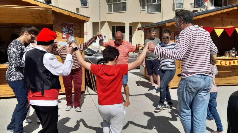 La Sant Jordi dans la plus pure tradition catalane.