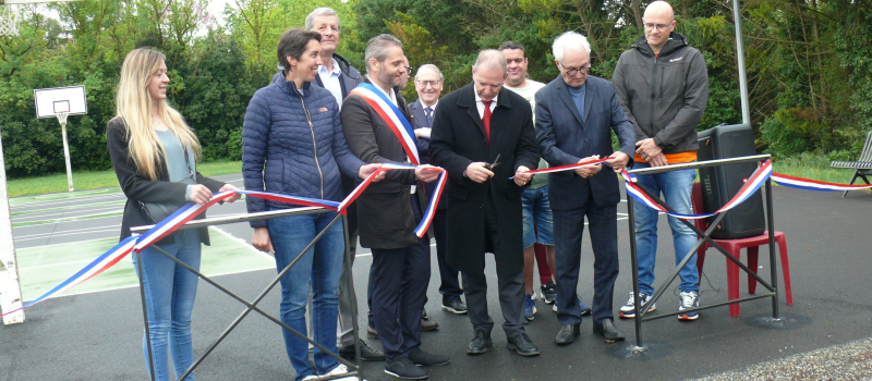 Inauguration de deux terrains de basket 3x3