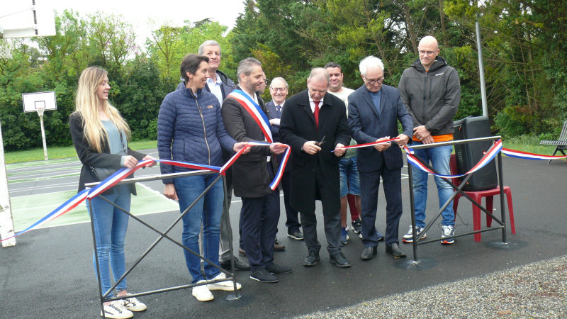 Inauguration de deux terrains de basket 3x3