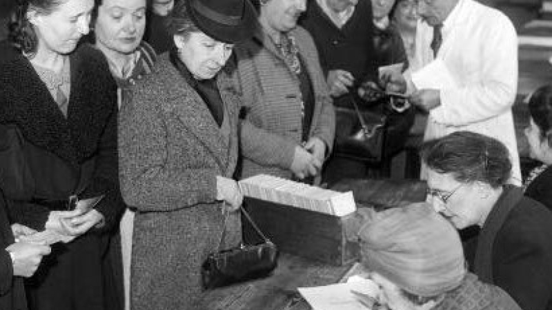 Les Françaises votaient pour la première fois