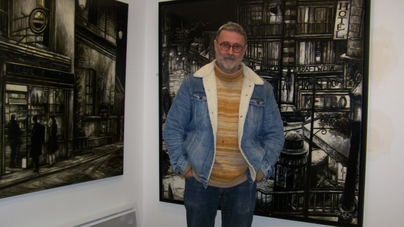 Une vision de l'urbain vue par le talentueux artiste-peintre Thierry Sellem à la galerie "L'Arcade " à Saint-Clar.