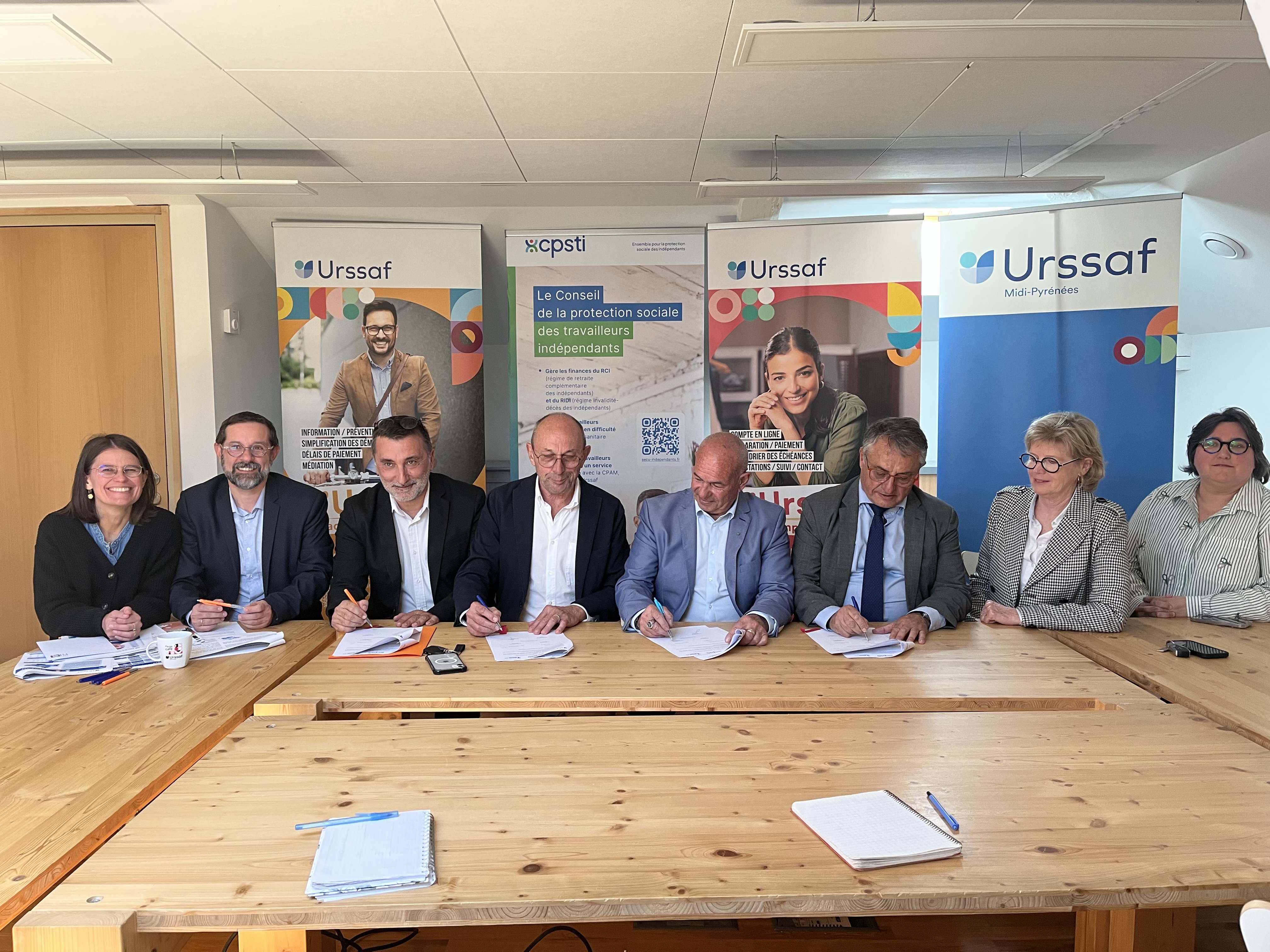 Les acteurs majeurs signant le partenariat