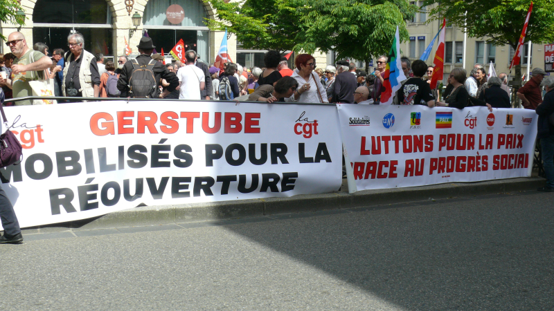 1er mai : les manifestants solidaires de Gerstube et redoutent les coupes budgétaire de la Culture