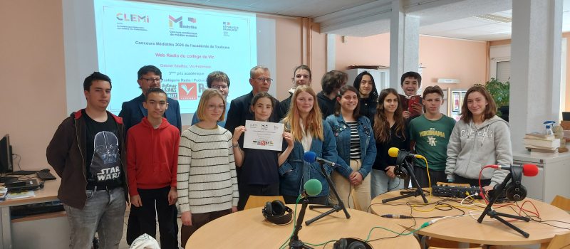 Le collège Gabriel Séailles remporte le 3ᵉ prix académique du concours Web radio du CLEMI