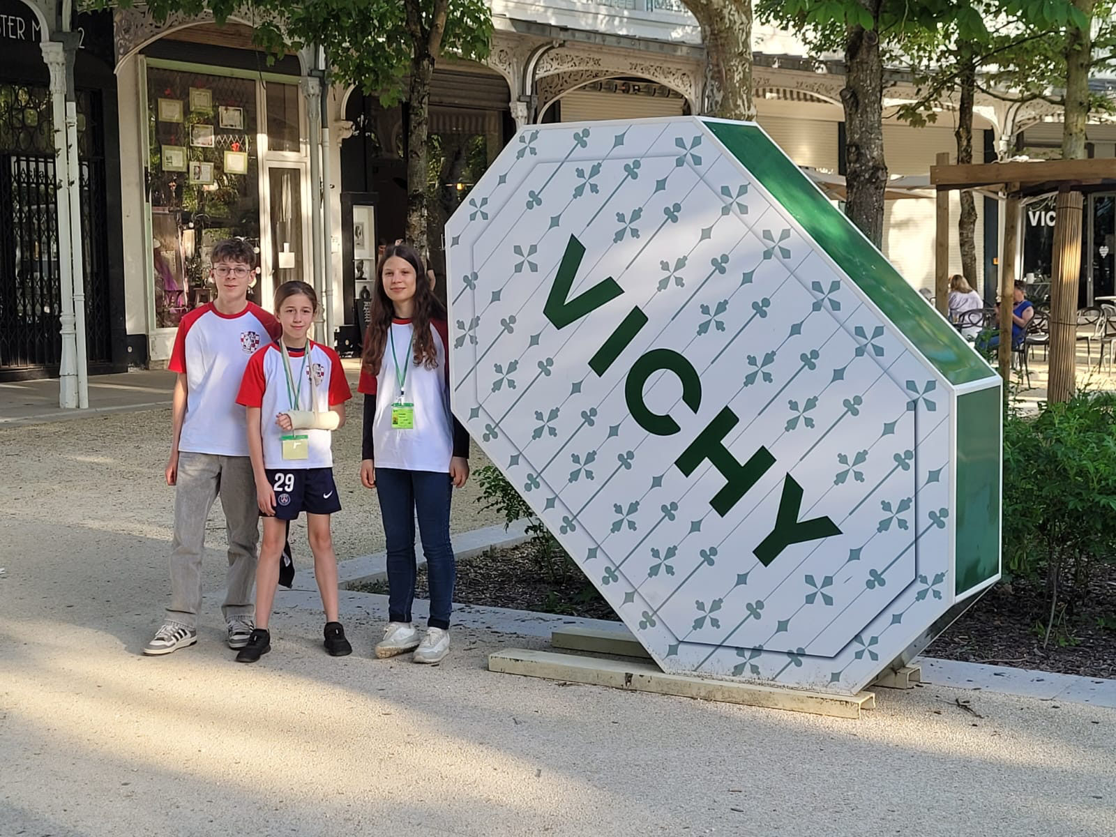 Valentine Boubée, Cassiopée Pasquier et Axel Despaux à Vichy