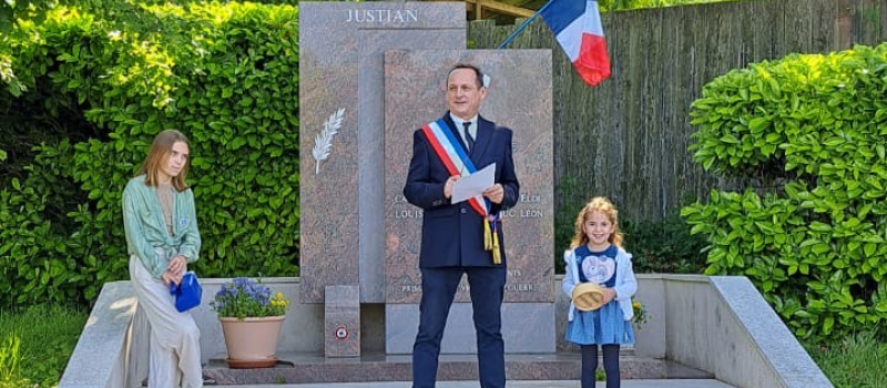 Commémoration du 8 mai 1945 à Justian : un moment partagé entre plusieurs générations pour ne pas oublier