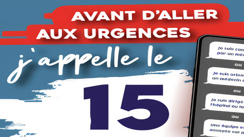 URGENCES c'est impérativement appeler le 15