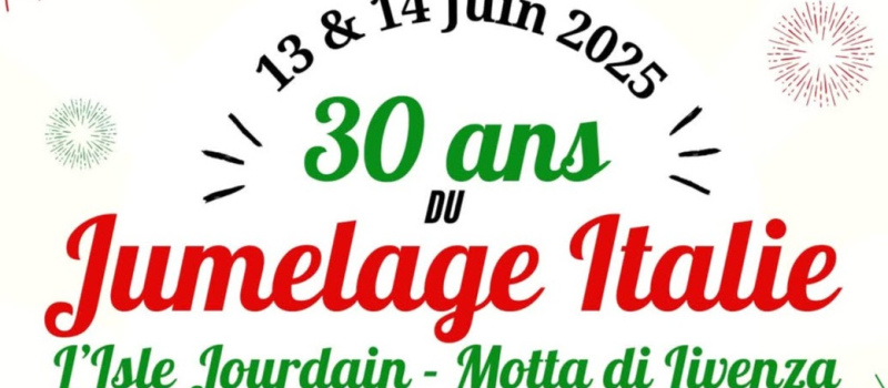 Célébration des 30 ans du comité de  jumelage italien  entre l'Isle Jourdain et Motta di Livenza