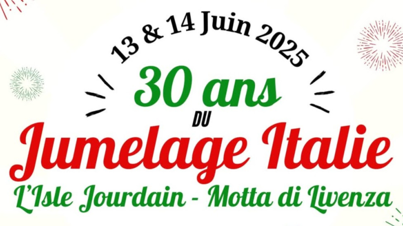 Célébration des 30 ans du comité de  jumelage italien  entre l'Isle Jourdain et Motta di Livenza