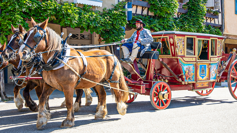 Lupiac: le carrosse de d'Artagnan, réalisation hors du commun