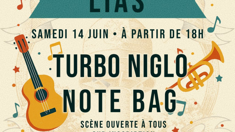 Le 14 juin :Fête de la Musique à Lias !