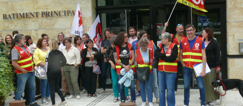 Les grévistes du CHS reçus au Conseil Départemental