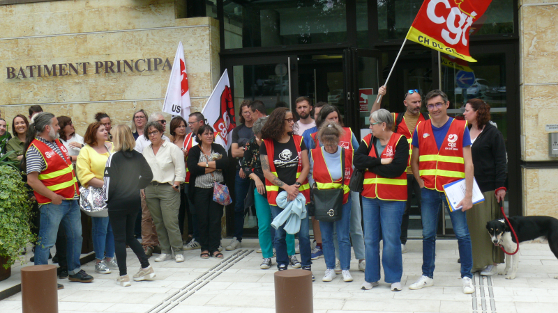 Les grévistes du CHS reçus au Conseil Départemental