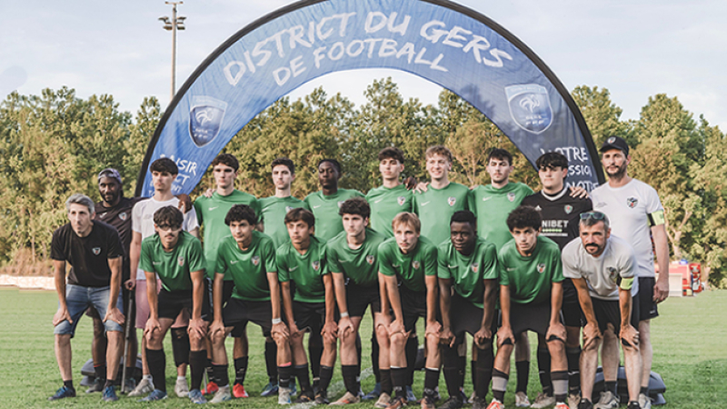 Les U17 de l'Entente Gers Foot Sud l'exploit