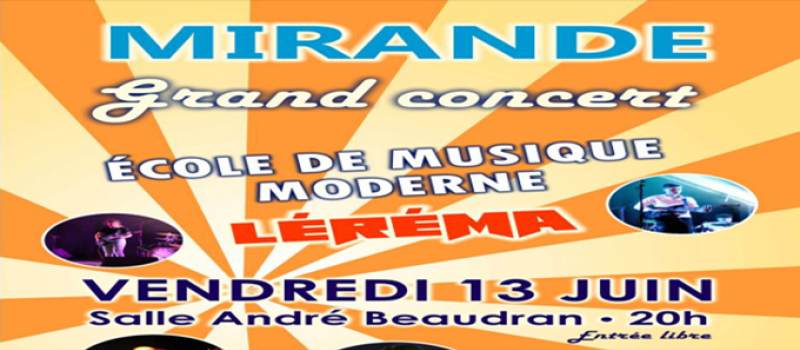 concert de l'école de musique moderne