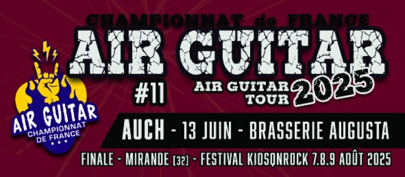 Le Air Guitar Tour 2025 débarque à Auch : Préparez-vous à vibrer !