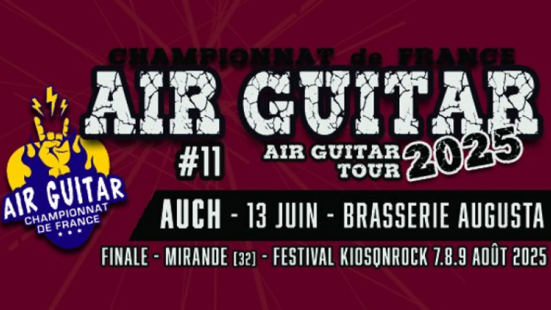 Le Air Guitar Tour 2025 débarque à Auch : Préparez-vous à vibrer !