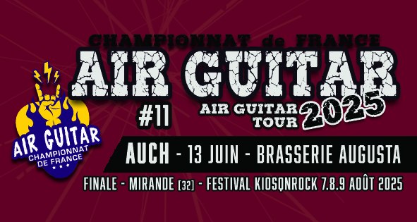 Le Air Guitar Tour 2025 débarque à Auch : Préparez-vous à vibrer !