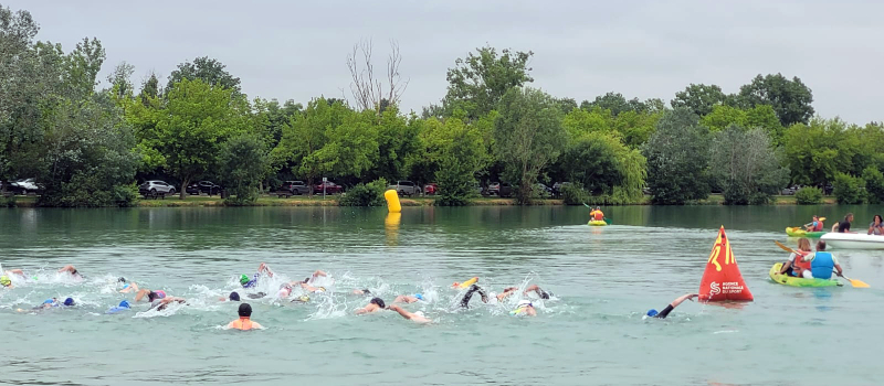 L'Isle-Jourdain : 3ème édition du Triathlon des Portes de Gascogne, une réussite collective placée sous le signe du sport et du partage.