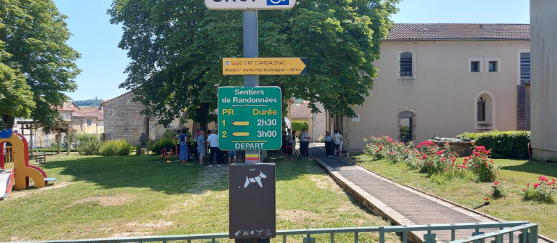 La boucle 2 du Chemin de Grande Randonnée (GR) du Pays d’Armagnac a été inaugurée