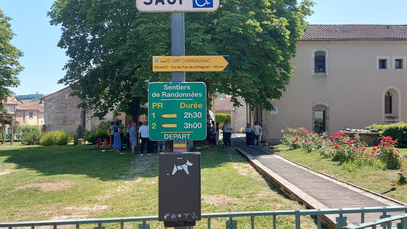 La boucle 2 du Chemin de Grande Randonnée (GR) du Pays d’Armagnac a été inaugurée