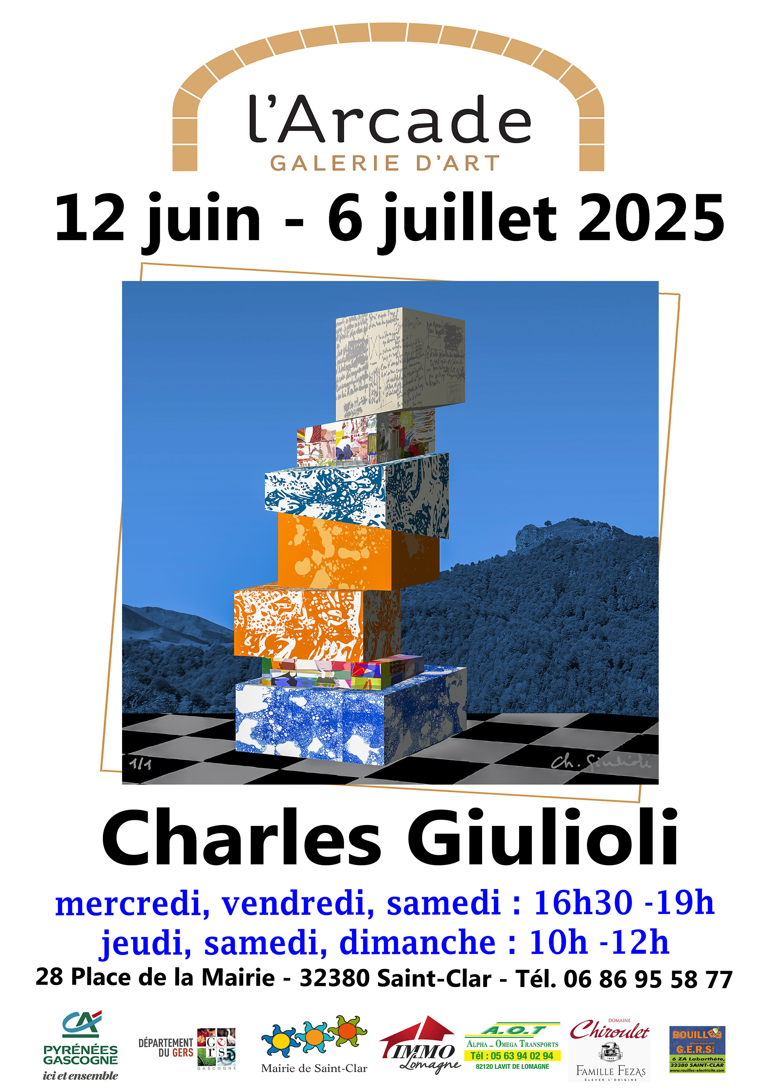 Affiche A4-Charles Giulioli-horaires été copie.jpg