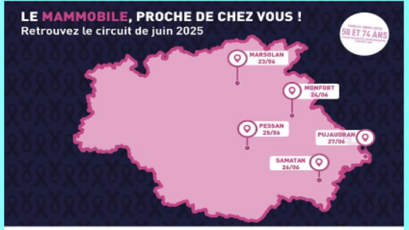 Le Mammobile reprend la route dans le Gers !