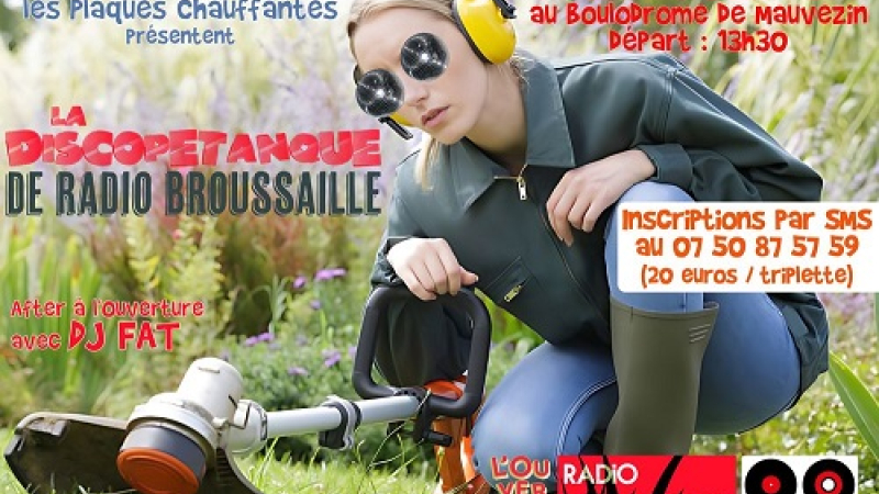 Samedi 28 juin - Discopétanque - proposé par  'L'Ouverture" avec Radio Broussaille
