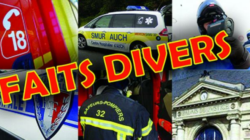 Deux spectaculaires accidents de la circulation et un feu de chaumes