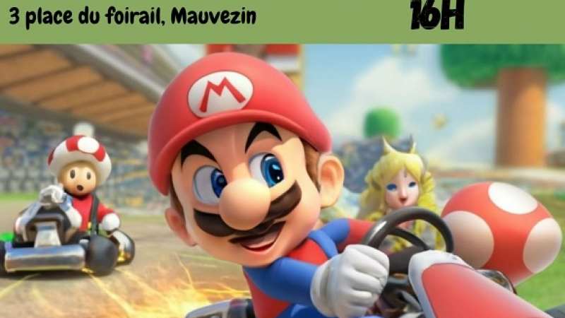 Samedi 05 Juillet - Challenge Mario Kart World sur Switch - 16 h à l'association " l'Ouverture"