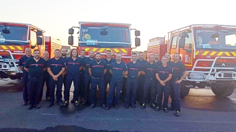 Solidarité : Les pompiers du GIFF 32 en renfort auprès des pompiers de l'Aude