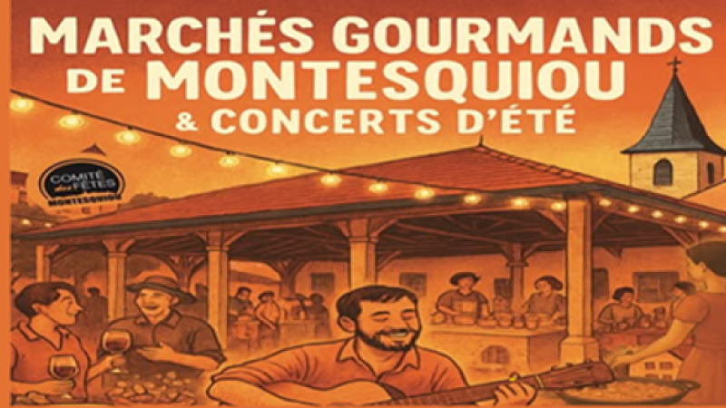 Marché gourmand et swing et jazz manouche