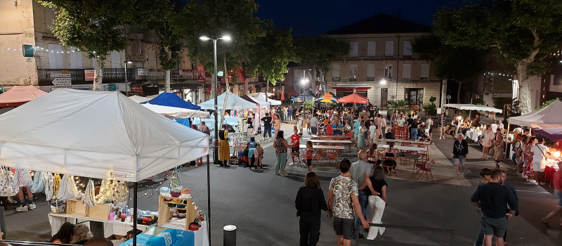 Premier marché de nuit ce mercredi !
