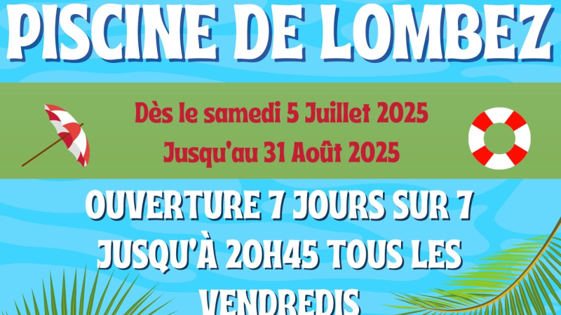 La Piscine rouvre ses portes pour l'été à partir du 5 juillet 2025