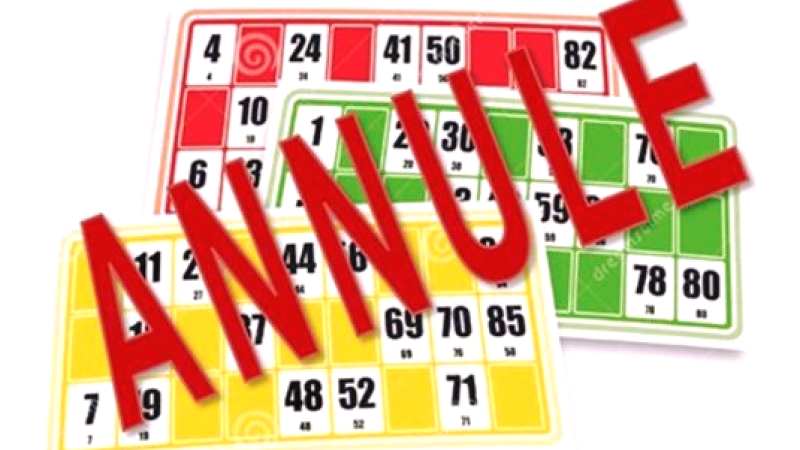 Loto annulé