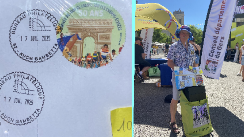 Un souvenir philatélique officiel inédit pour l’étape d’Auch
