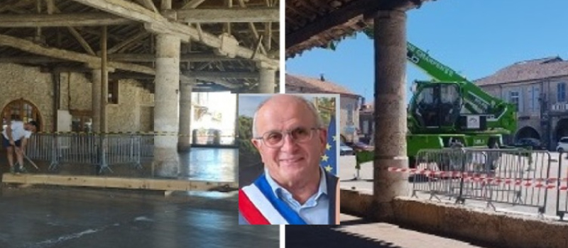 La halle de Mauvezin a été sauvée rapidement ...